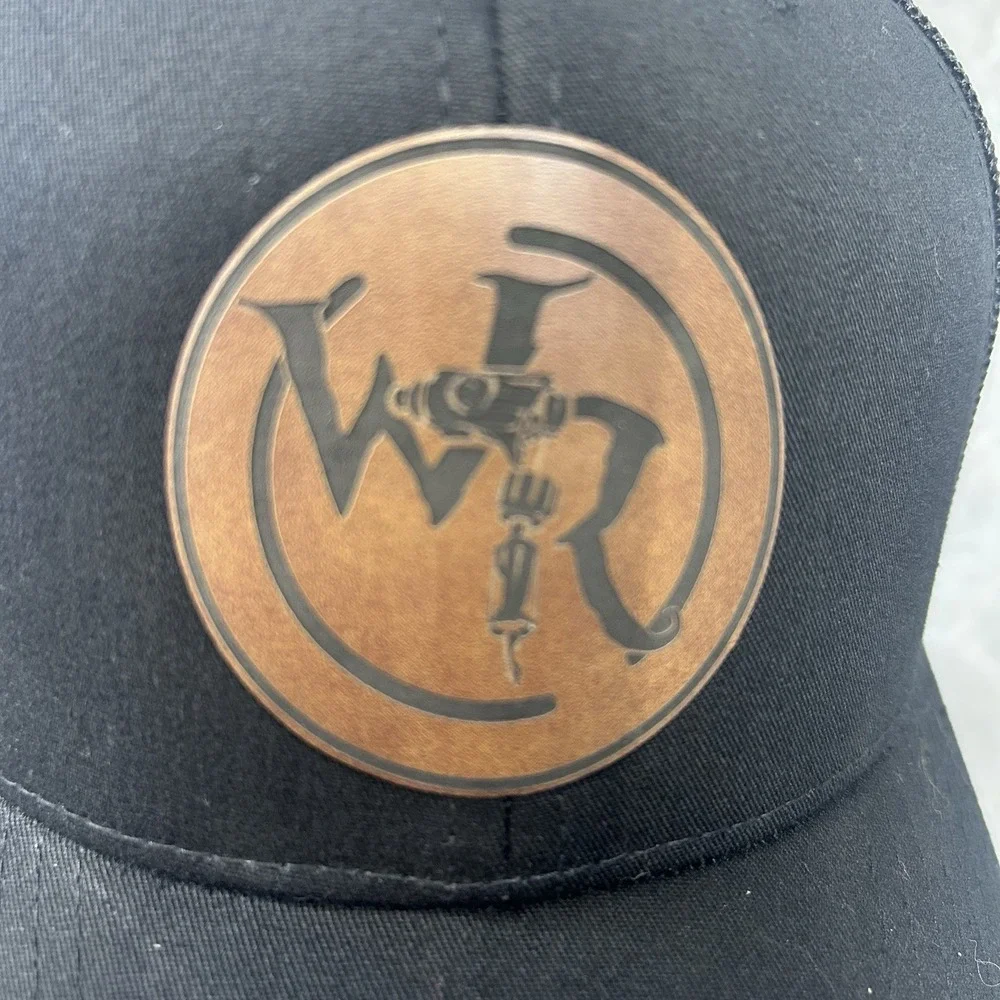 Tattoo Machine Logo WR Black Mesh Trucker Hat Snapback Cap Yupoong Classics